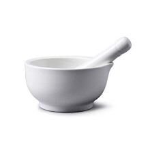 WM Bartleet & Sons 1750 T193 Traditional Porcelain Mortar & Pestle, Herb and Spice Grinder 11cm âÃÃ White