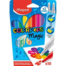 Maped Color'Peps 'Magic' - Colour Reveal Felt Tip Pens (Pack of 10)