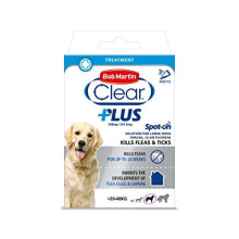 Bob Martin Clear Plus Spot-On Solution for Large Dogs 3 Tubes 21 g