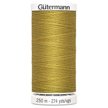 Gutermann Sew All Polyester Thread, 250Mtr, Jeans Gold (0968)