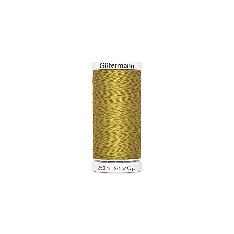 Gutermann Sew All Polyester Thread, 250Mtr, Jeans Gold (0968)