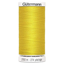Gutermann Sew All Polyester Thread, 250Mtr, Golden Yellow (0106)