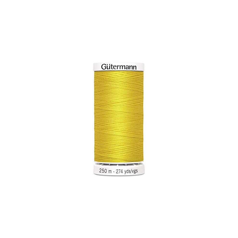 Gutermann Sew All Polyester Thread, 250Mtr, Golden Yellow (0106)