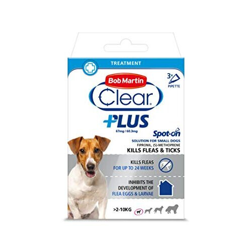 Bob Martin Bob Martin Clear Plus Spot-On Solution for Small Dogs 3 Tubes 21 g