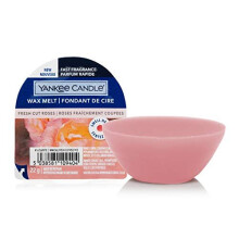 Yankee Candle Wax Melts | Fresh Cut Roses | Up to 8 Hours of Fragrance | 1 Count, Pink