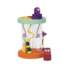 B. toys- B. baby - Baby Shape Sorter - Sorting Toy with 3 Owls - Colorful Shapes Bead Maze & Fun Sounds - Developmental & Educational Game for B