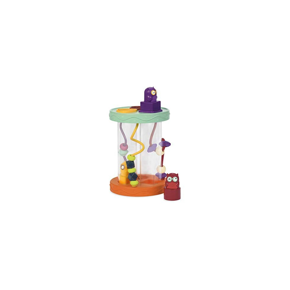 B. Toys - B. Baby - Baby Shape Sorter - Sorting Toy With 3 Owls - Colorful Shapes Bead Maze & Fun Sounds - Developmental & Educational Game For B