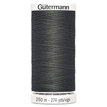 Gutermann Sew All Polyester Thread, 250Mtr, Smoke Grey (0702)
