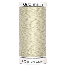 Gutermann Sew All Polyester Thread, 250Mtr, Vellum (0169)