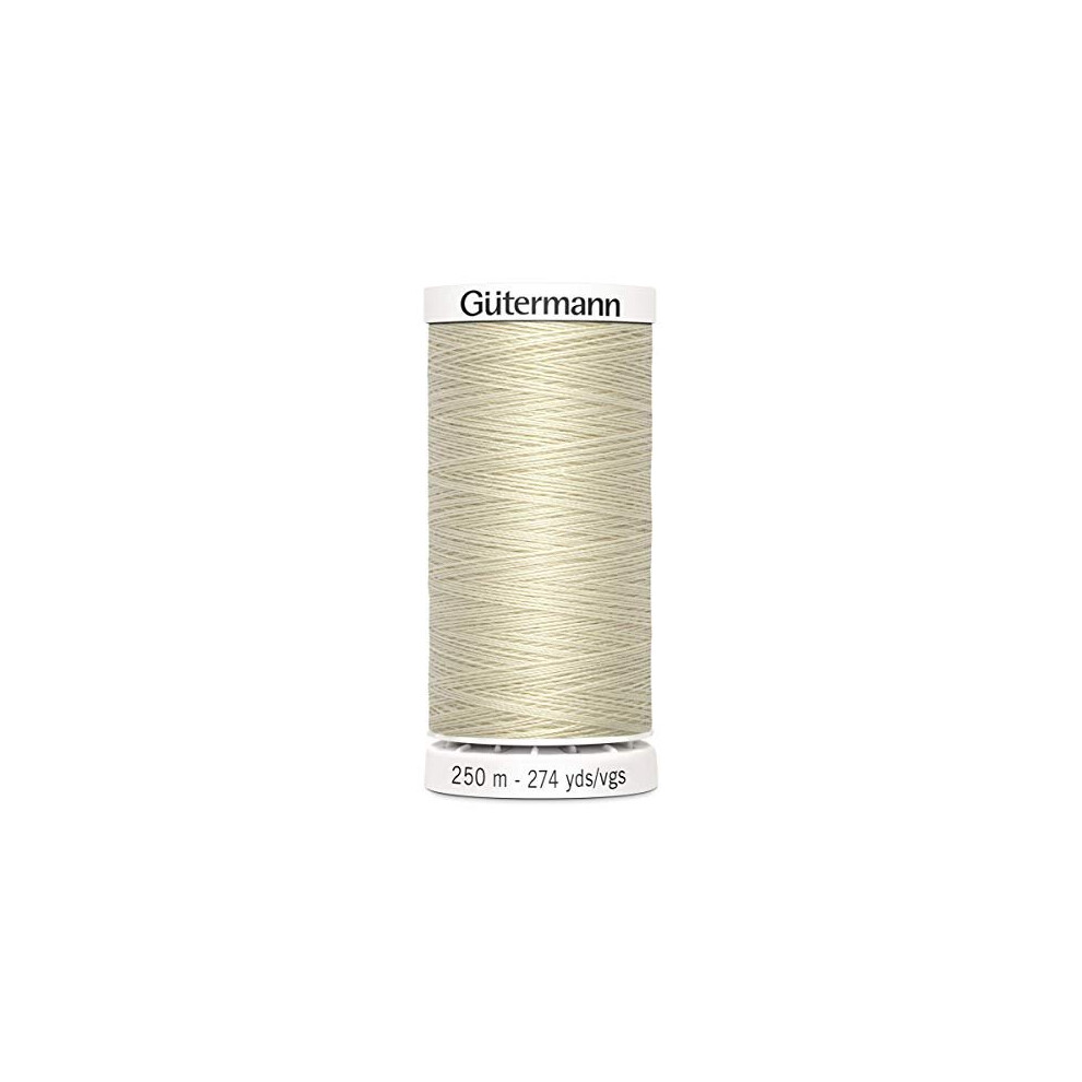Gutermann Sew All Polyester Thread, 250Mtr, Vellum (0169)
