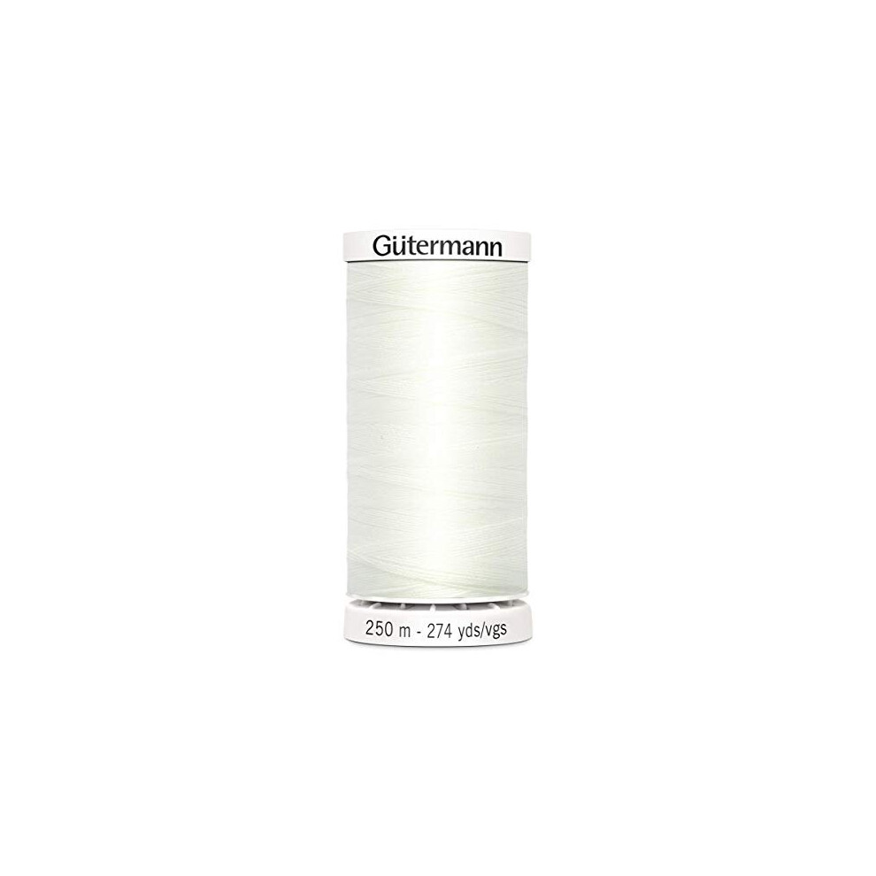 Gutermann Sew All Polyester Thread, 250Mtr, Bridal White (0111)