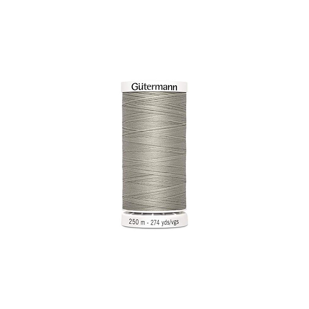 Gutermann Sew All Polyester Thread, 250Mtr, Pastel Grey (0118)