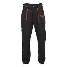 Oregon Type A Class 1 (20m/s) Yukon Protective Trouser, Lightweight Safety Chainsaw/Workwear/Outdoor Protection Trousers, Black, Medium/46-48 (295435)