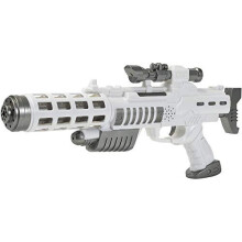 Simba 108046945 Planet Fighter Laser Cool Futuristic Ray Gun with Light and Sound Effects | Rifle Size: 44 cm | Ages 3+