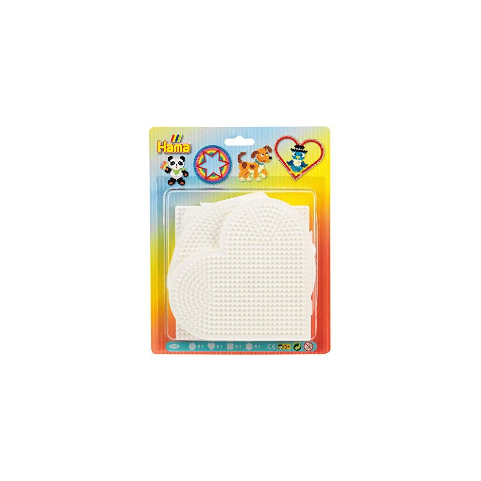 Hama 10.4580 Beads Pegboards, White