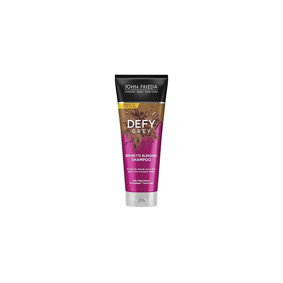 John Frieda Defy Grey Brunette Blending Shampoo 250ml for First Signs of Grey Hair