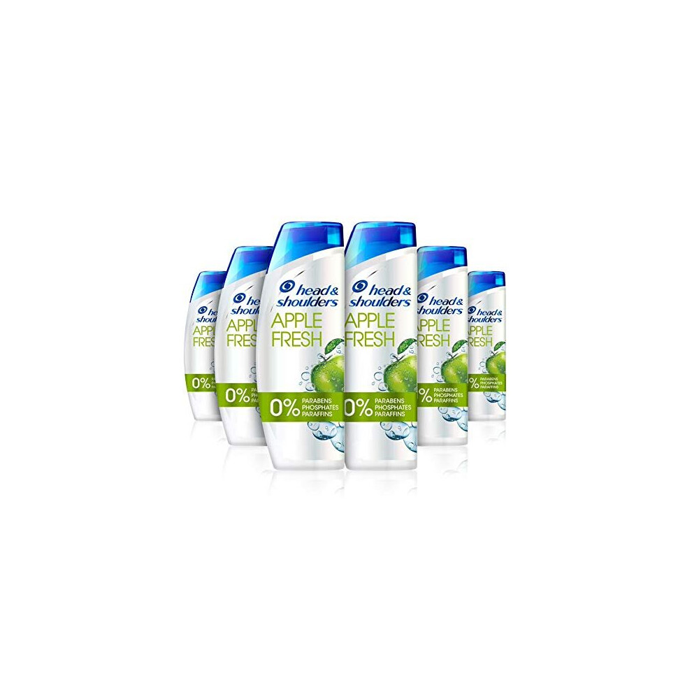 Head & Shoulders Apple Fresh Scented Dandruff Shampoo 250 Ml, Pack Of 6