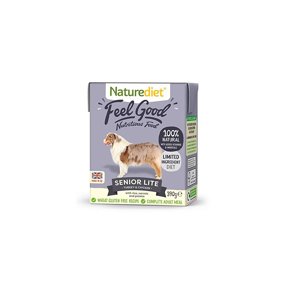 Naturediet Feel Good Senior - Lite Complete Wet Food 390g x 18