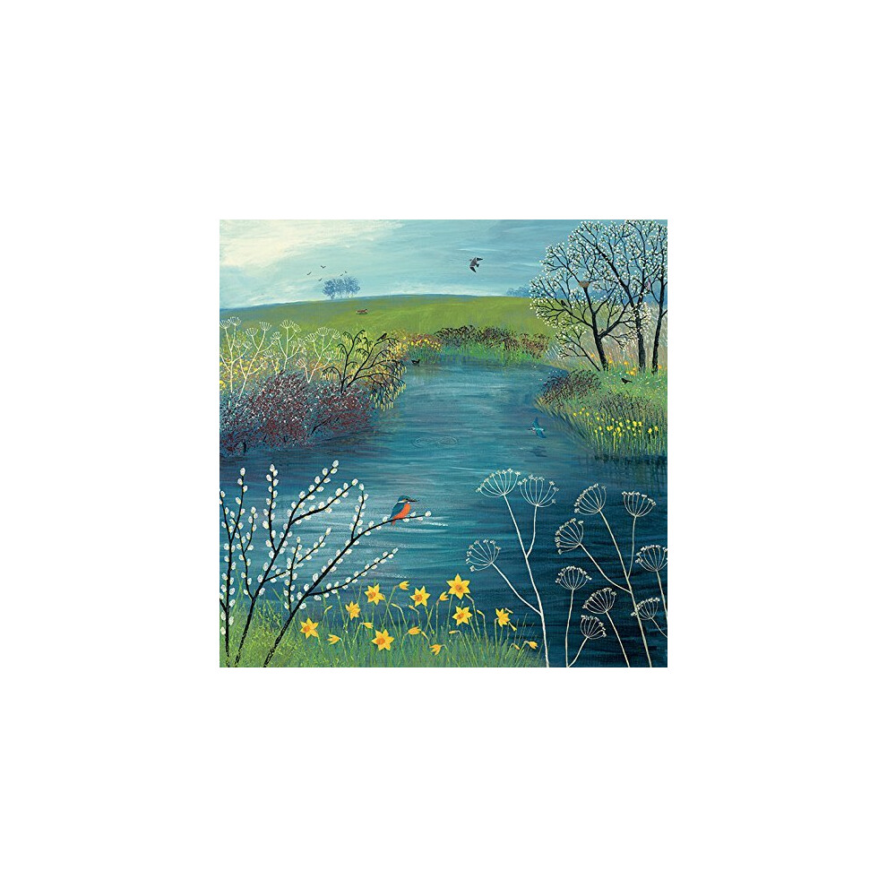 Jo Grundy (Spring At Kingfisher Pool) 40 x 40 x 4cm Canvas Print