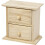 Commode en bois - Référence 57573 - 2 tiroirs - Marron 1