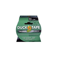 Duck Tape Original Black, The Original High Strength Waterproof Gaffer and Duct Adhesive Cloth Repair Tape 50mm X 25m