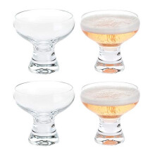 Dartington Crystal HB503/4PK Home Bar Coupe 4 Pack, Glass
