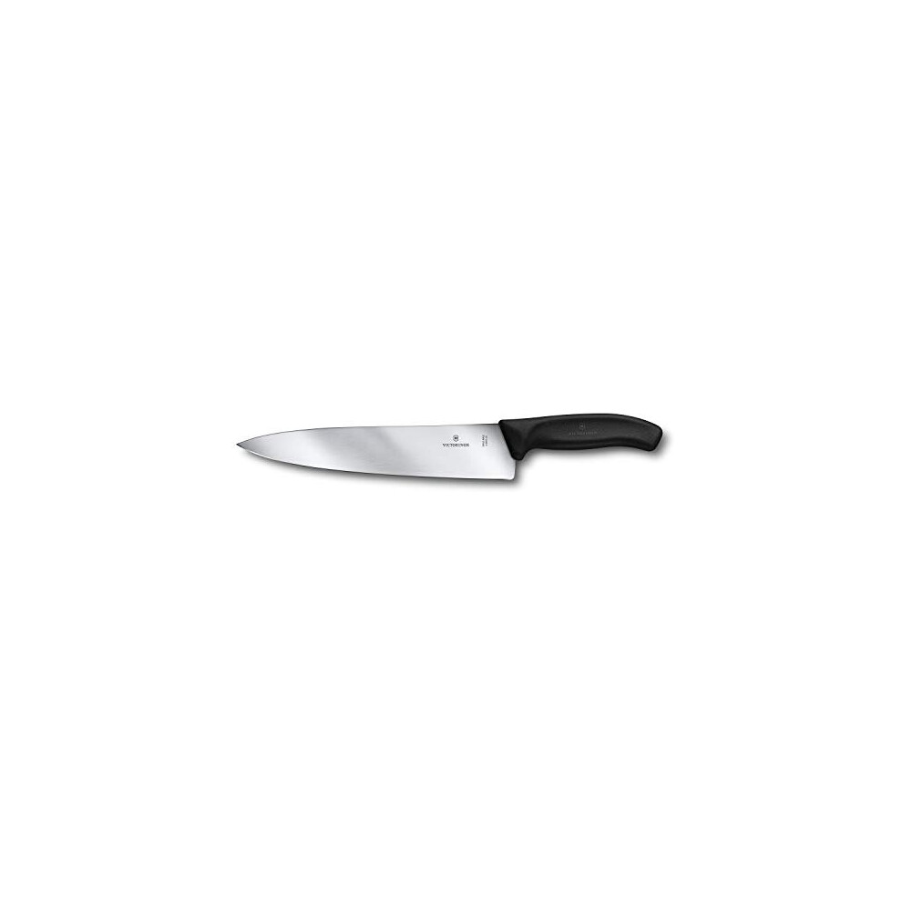 Victorinox Swiss Classic Chef's Broad Blade Knife, Stainless Steel, Black