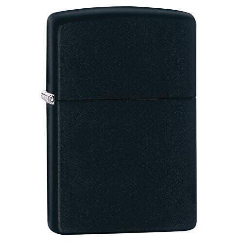 Zippo Zippo Unisex's 102708-SSI 218 Lighter, Black Matte, Regular