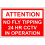 No fly tipping sign 1.2mm rigid plastic 300mm x 200mm 1