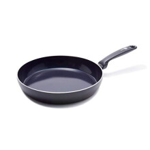 GreenPan Frying Pan, Non Stick, Toxin Free Ceramic Pan - Induction, Oven & Dishwasher Safe Cookware - 24 cm, Black