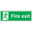 Fire exit safety sign -1.2mm rigid plastic 300mm x 100mm 1