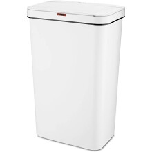 50L Rectangular Sensor Bin, White