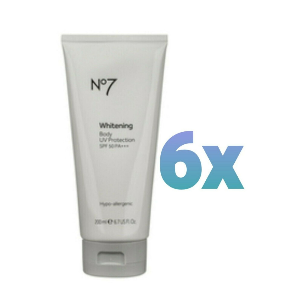 6x No7 Whitening Body UV Protection SPF/50PA++++ 200ml