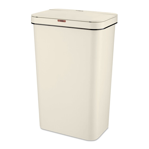 Tower 50L Rectangular Sensor Bin, Cream