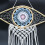 Protection Dream Catcher - Med Macrame Evil Eye Blue/White/Pink 2
