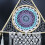 Protection Dream Catcher - Lrg Macrame Pyramid White/Turquoise 3