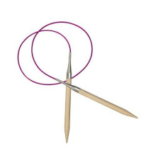 KnitPro 120 cm x 10 mm Basix Fixed Circular Needles, Birch