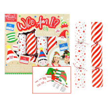 6 x Who Am I? Christmas Crackers - Family Fun After Dinner Game