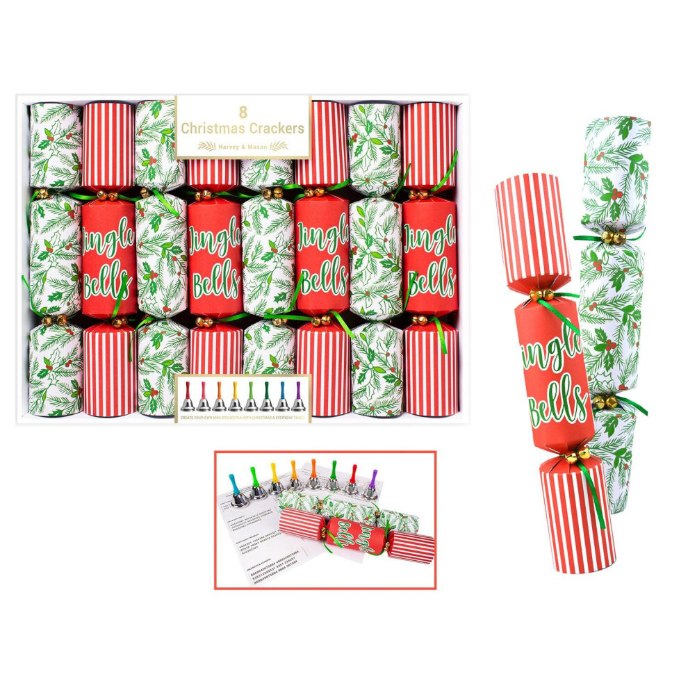 8 Musical Christmas Crackers Jingle Bells Festive Fun Music Family Game  Novelty on OnBuy