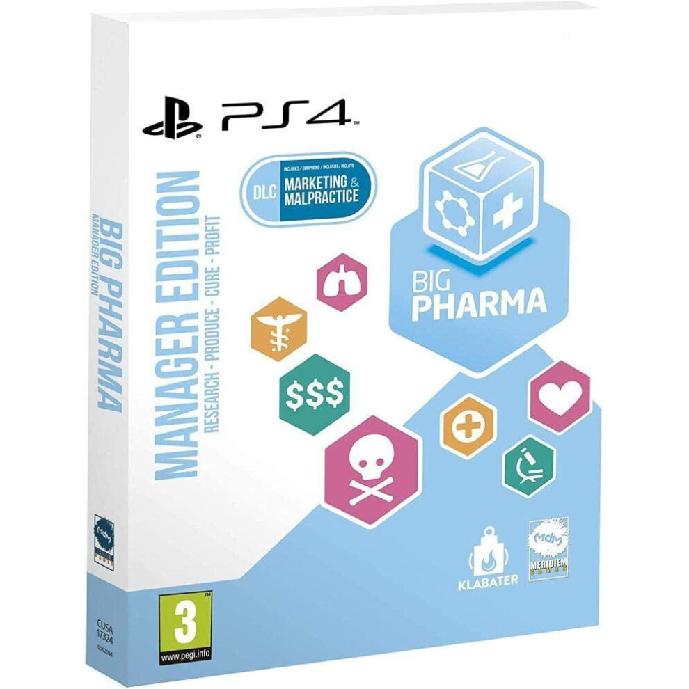 Big Pharma Manager Edition  PS4 **BRAND NEW SEALED** - Image 3
