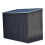 Living And Home 8 x 4 ft Metal Garden Shed Tool Storage with Base Frame, Charcoal Black 4