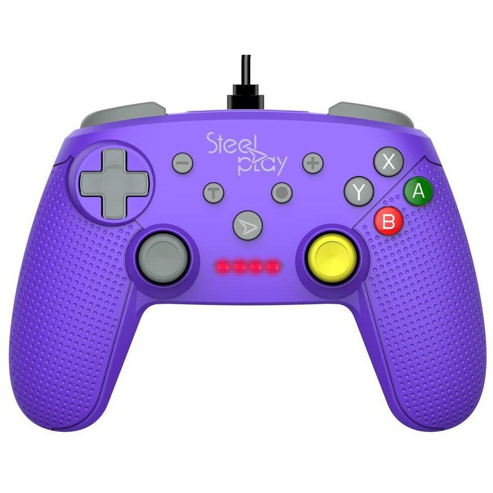 Steelplay - Wired Controller Gcube (Nintendo Switch) Purple 3760211000622