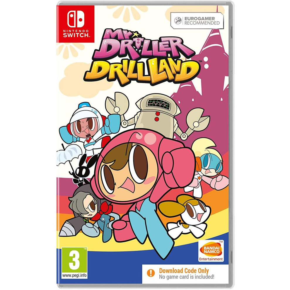 Mr DRILLER DrillLand (Code in a box) (Nintendo Switch)