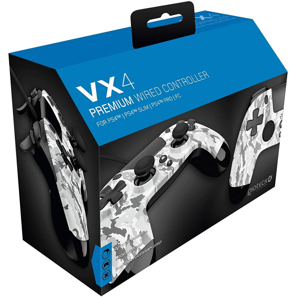 Gioteck Vx4 Wired Camo Controller (Ps4/Pc) 812313015813