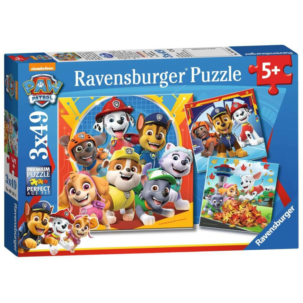 Ravensburger Paw Patrol 3X 49Pc Jigsaw Puzzles