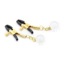 Gold, Beaded, Nipple Clamps