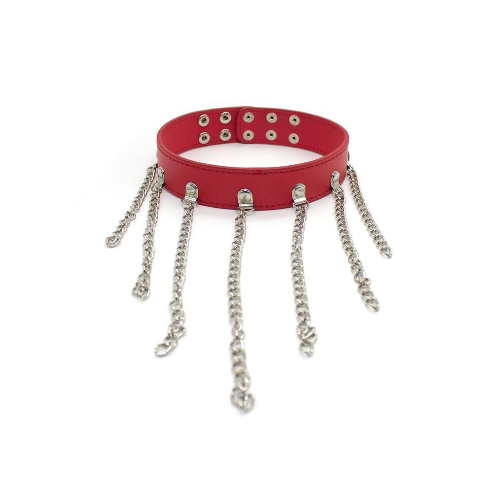 The Room Of Doom Red Sexy Collar And Chains