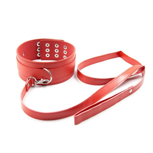 Sexy Red Collar and Lead