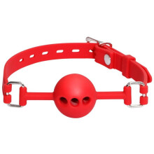 Black Silicone Ball Gag and Collar