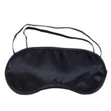 Black Satin Eye Mask